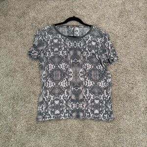 Free people snake print shirt